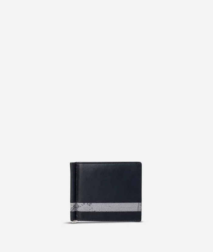 Man Wallets Alviero Martini Billfold Wallet Geo Dark Fabric Trims
