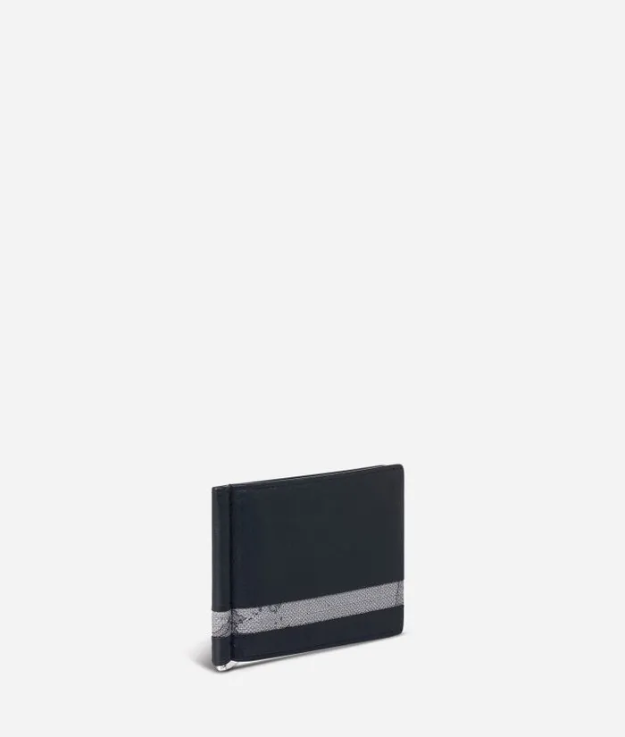 Man Wallets Alviero Martini Billfold Wallet Geo Dark Fabric Trims