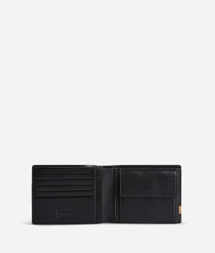 Man Wallets Alviero Martini Geo Classic Medium Wallet In Leather Black