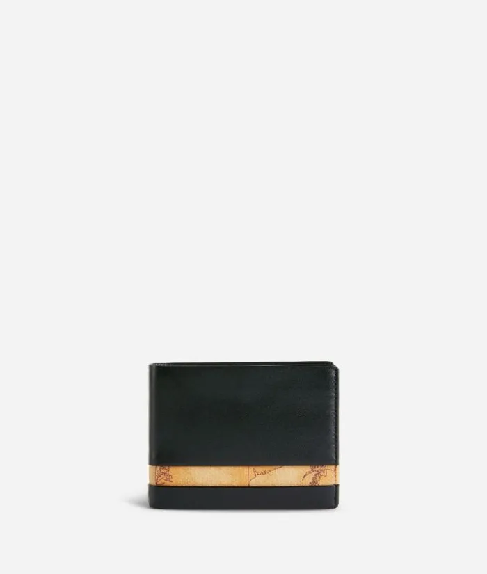 Man Wallets Alviero Martini Geo Classic Medium Wallet In Leather Black