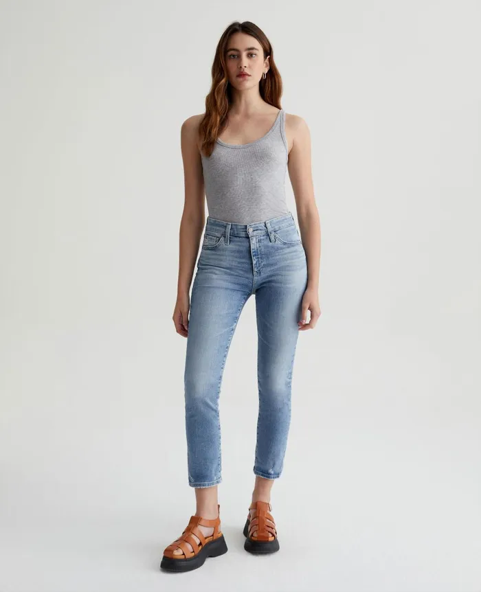 Mari Crop 20 Years Undertow Women AG Jeans Denim
