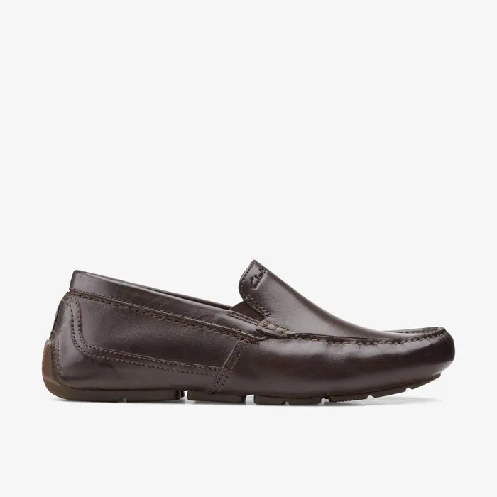 Markman Plain Dark Brown Men Clarks Casual Dress Shoes