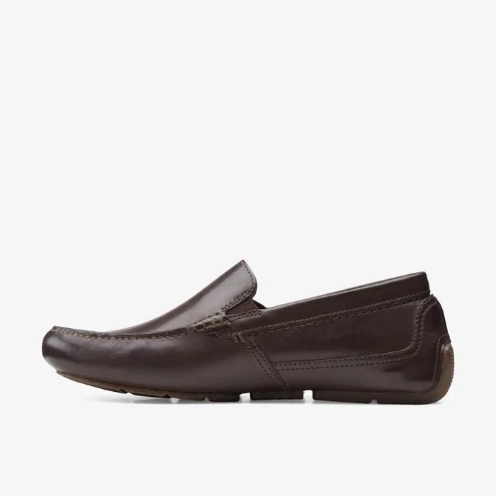 Markman Plain Dark Brown Men Clarks Casual Dress Shoes