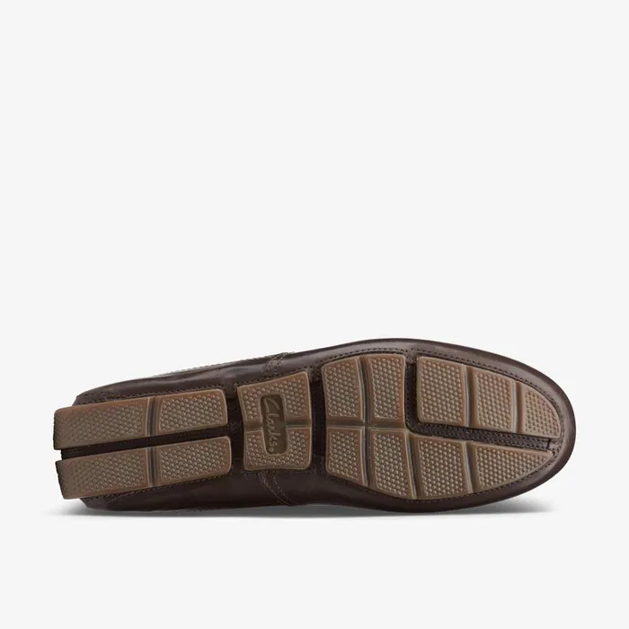 Markman Plain Dark Brown Men Clarks Casual Dress Shoes