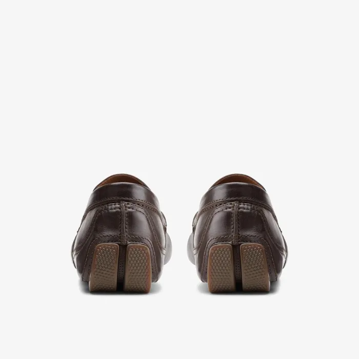 Markman Plain Dark Brown Men Clarks Casual Dress Shoes