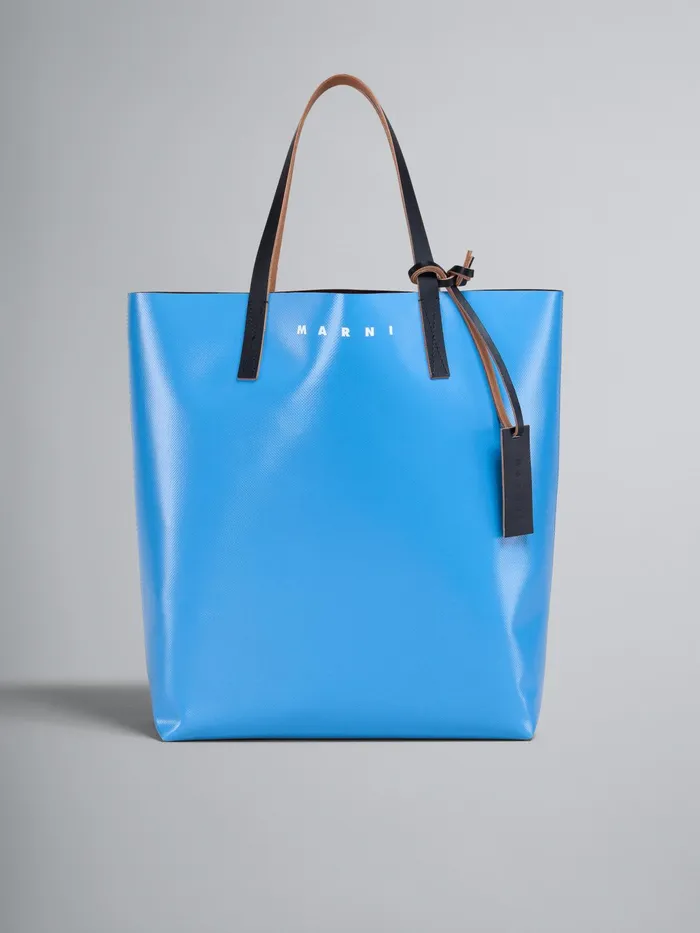 Marni Brown And Blue Tribeca Shopping Bag Azure Mens Shoulder Bags