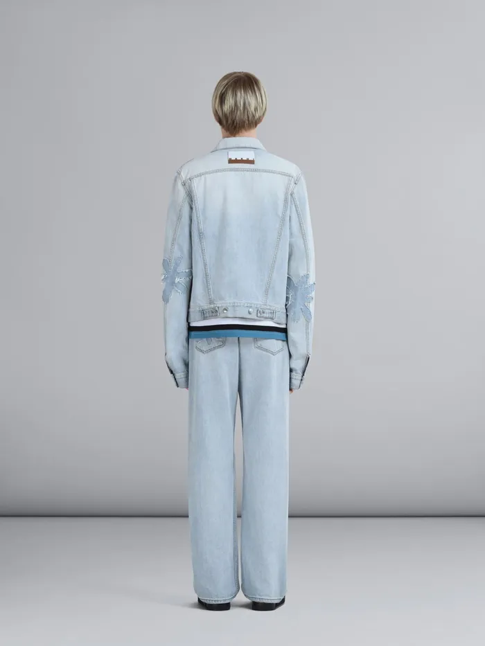 Marni Daisy Denim Trucker Jacket Arctic Mens Coats and Jackets Marni Daisy Denim Trucker Jacket Arctic Mens Coats and Jackets