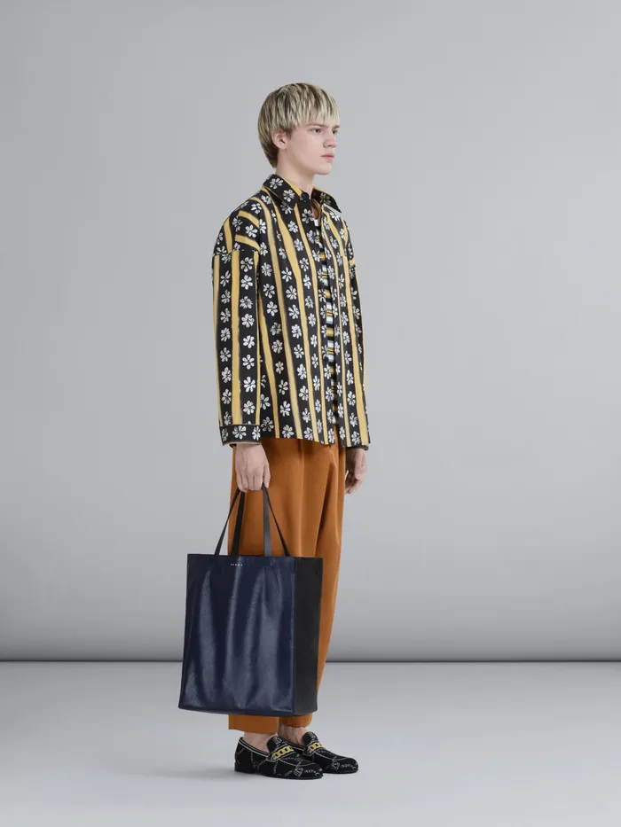 Marni Daisy Lane Print Poplin Shirt Black Mens Shirts