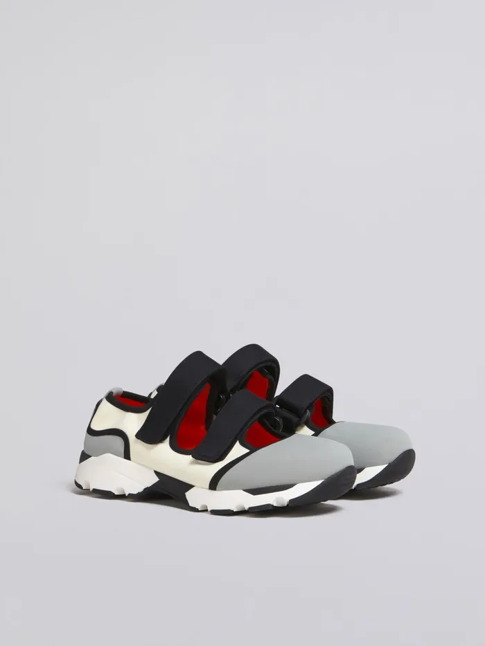 Marni Grey And White Techno Fabric Sneakers Ash Womens Sneakers Marni Grey And White Techno Fabric Sneakers Ash Womens Sneakers