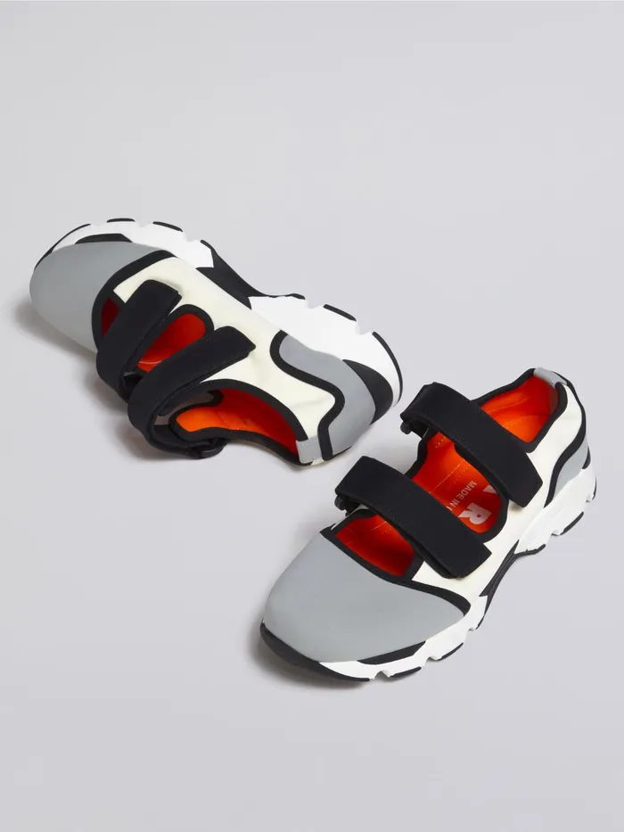 Marni Grey And White Techno Fabric Sneakers Ash Womens Sneakers Marni Grey And White Techno Fabric Sneakers Ash Womens Sneakers