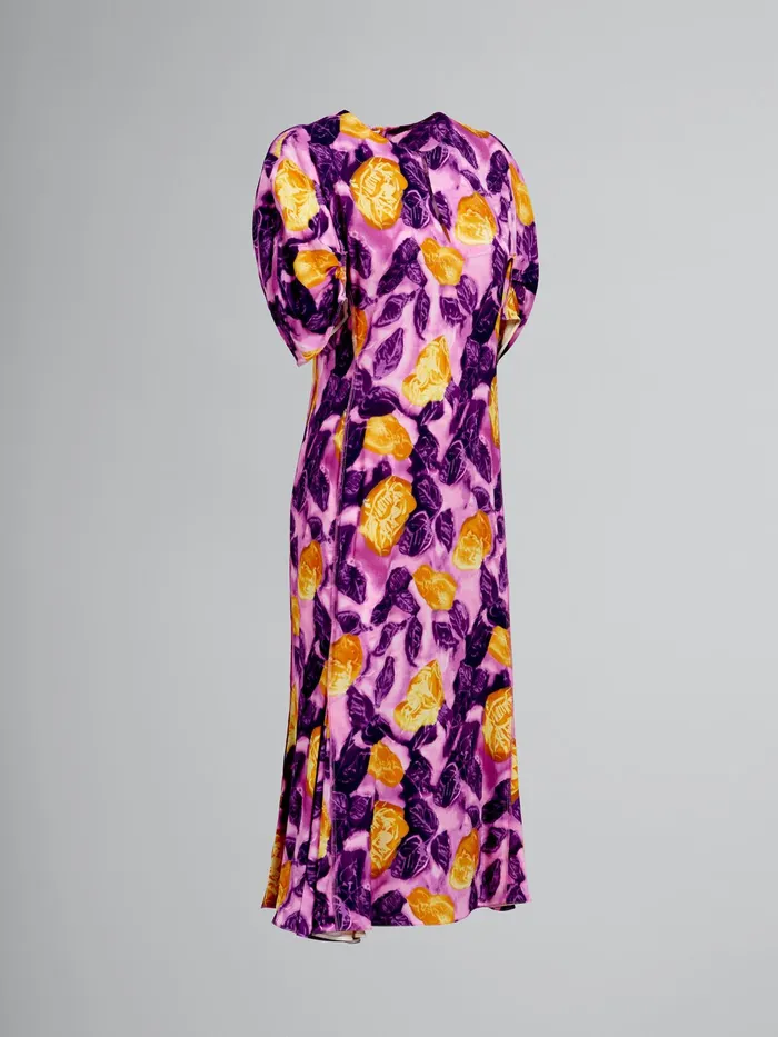 Marni Morning Blossom Print Viscose Sabl Dress Crocus Womens Dresses Marni Morning Blossom Print Viscose Sabl Dress Crocus Womens Dresses