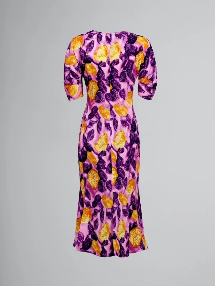 Marni Morning Blossom Print Viscose Sabl Dress Crocus Womens Dresses Marni Morning Blossom Print Viscose Sabl Dress Crocus Womens Dresses
