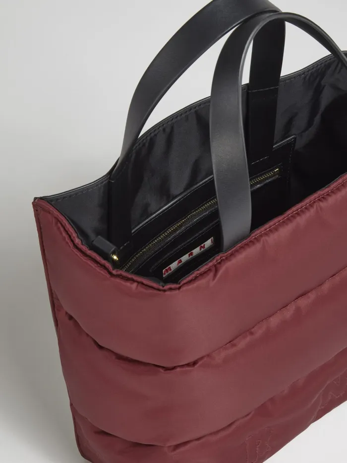 Marni Museo Soft Small Bag In Red Nylon China Red Womens Shopping Bags Marni Museo Soft Small Bag In Red Nylon China Red Womens Shopping Bags