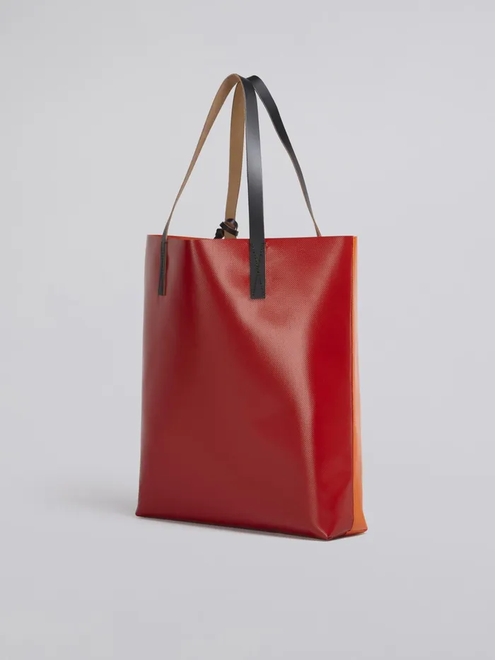 Marni Red And Orange Tribeca Shopping Bag With Logo Indian Orange Womens Shopping Bags Marni Red And Orange Tribeca Shopping Bag With Logo Indian Orange Womens Shopping Bags