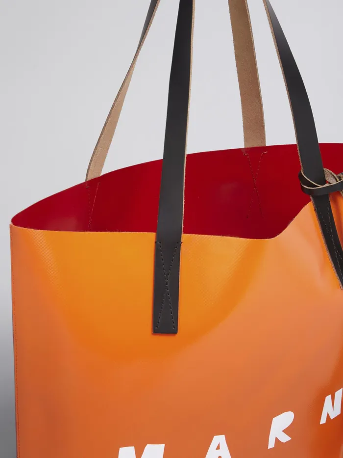 Marni Red And Orange Tribeca Shopping Bag With Logo Indian Orange Womens Shopping Bags Marni Red And Orange Tribeca Shopping Bag With Logo Indian Orange Womens Shopping Bags