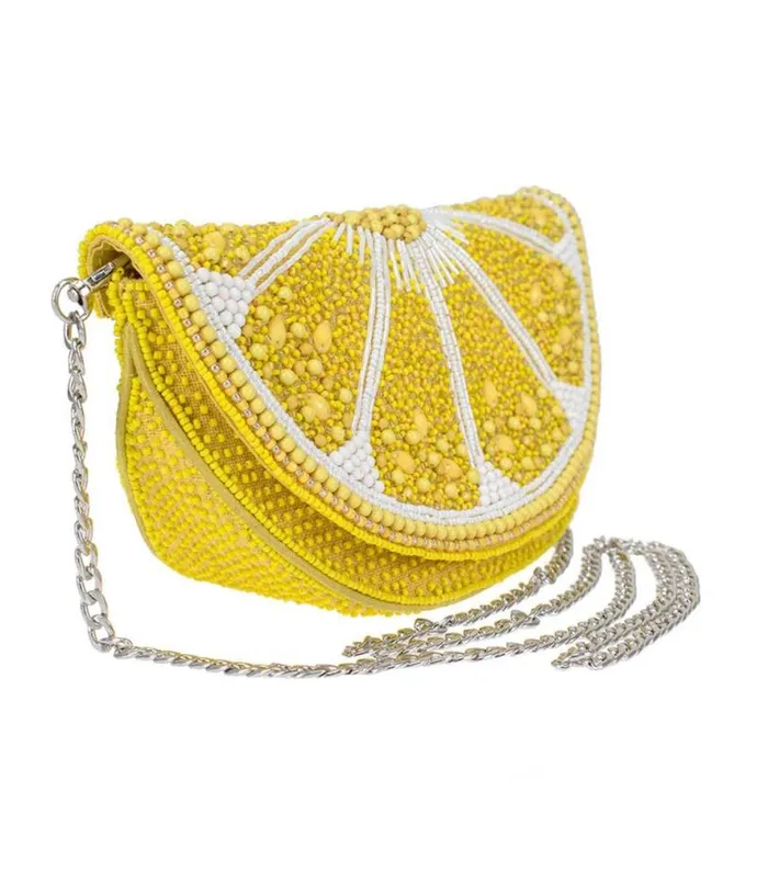 Mary Frances Tart Lemon Crossbody Bag Accessories Unique Vintage Novelty Bags Mary Frances Tart Lemon Crossbody Bag Accessories Unique Vintage Novelty Bags