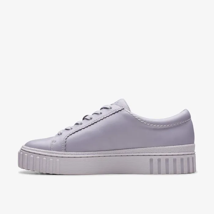 Mayhill Walk Lilac Leather Women Clarks Sneakers