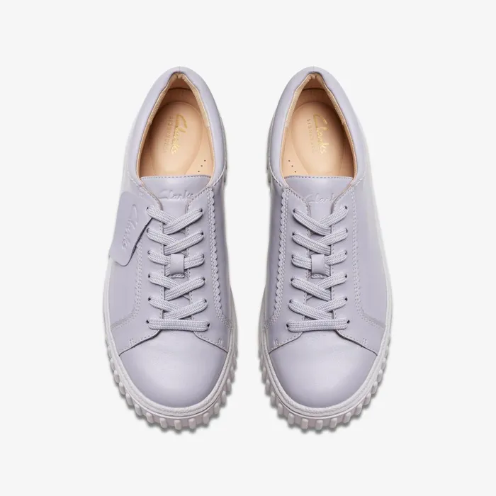 Mayhill Walk Lilac Leather Women Clarks Sneakers