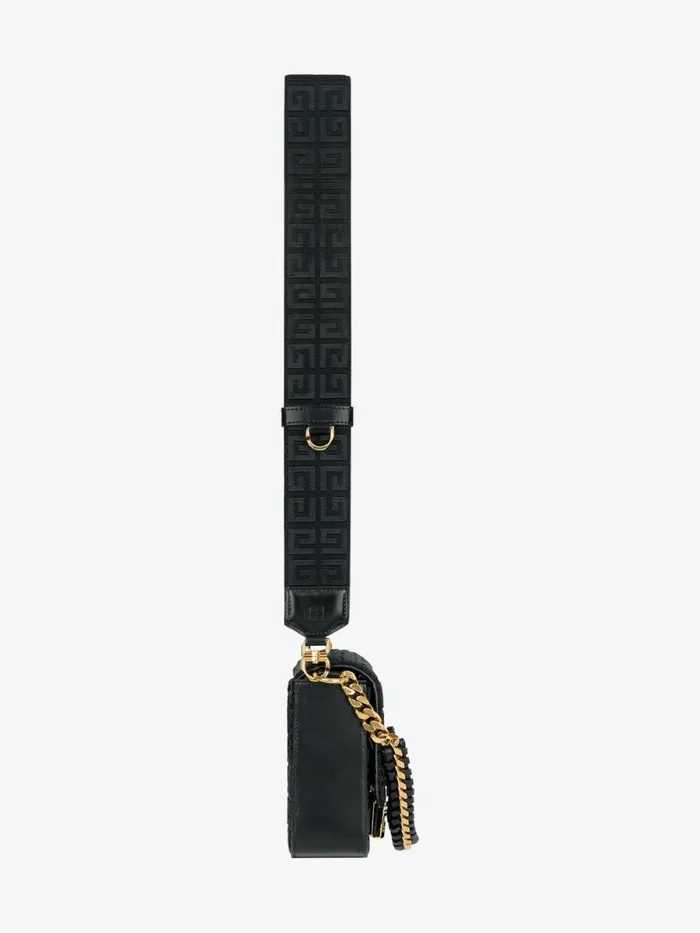 Medium 4g Bag In 4g Embroidery With Chain Black Women Givenchy Shoulder Bags
