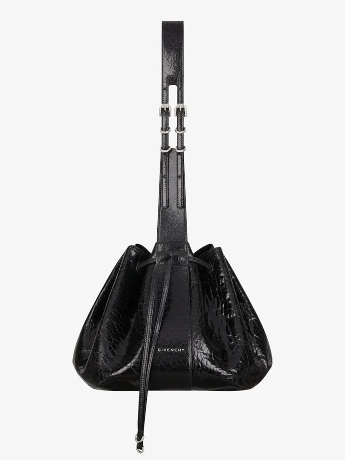 Medium Pumpkin Bag In Crackled Patent Leather Black Women Givenchy Shoulder Bags Medium Pumpkin Bag In Crackled Patent Leather Black Women Givenchy Shoulder Bags
