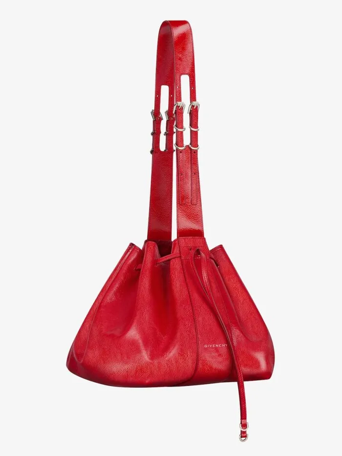 Medium Pumpkin Bag In Patent Leather Vermillon Women Givenchy Shoulder Bags