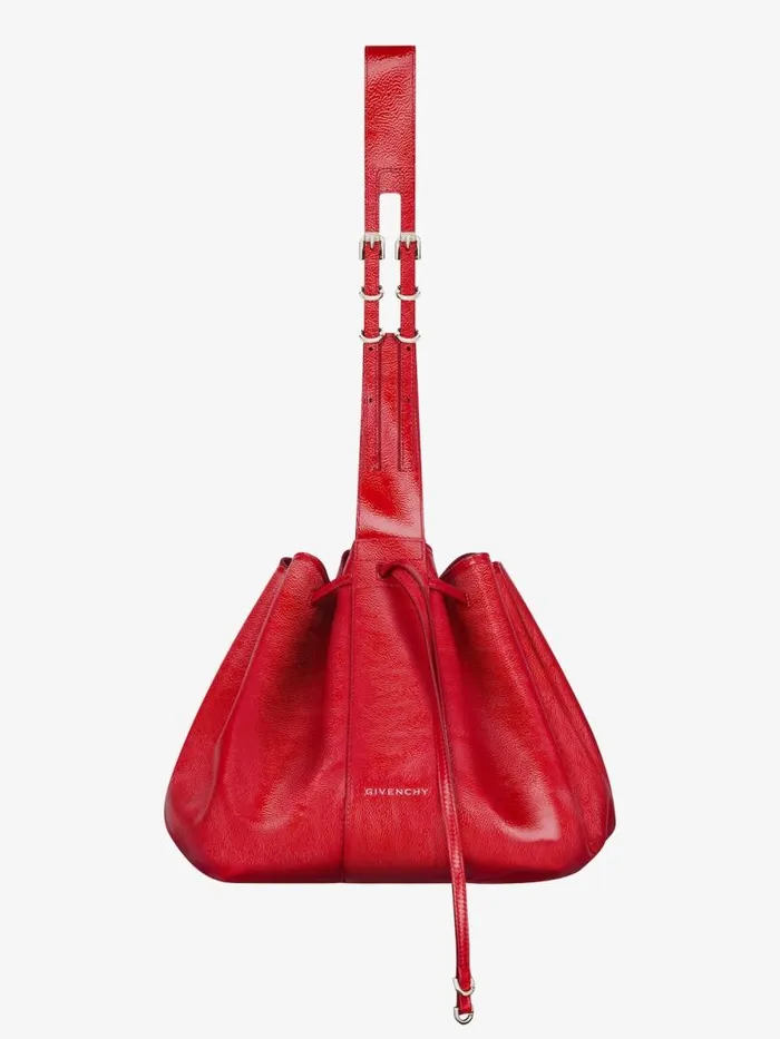 Medium Pumpkin Bag In Patent Leather Vermillon Women Givenchy Shoulder Bags