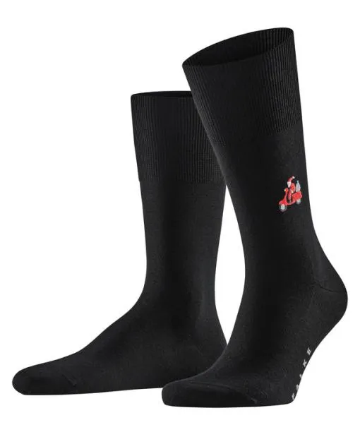 Men Airport Driving Santa Men Socks Black FALKE Socks