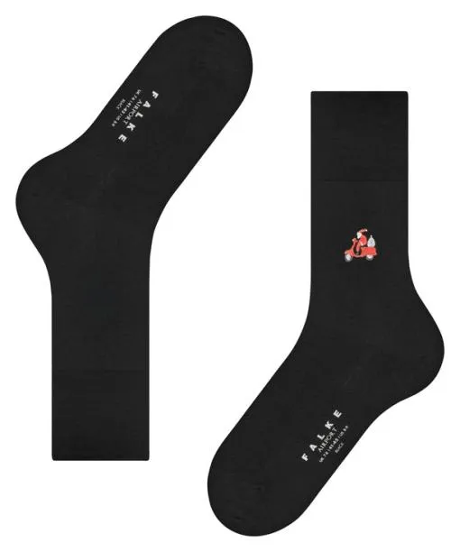 Men Airport Driving Santa Men Socks Black FALKE Socks