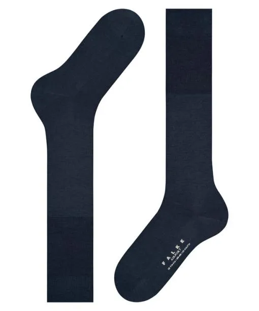 Men Airport Men Kneehigh Socks Space Blue FALKE Knee High Socks