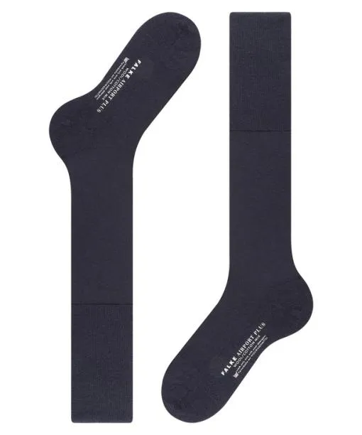Men Airport Plus Men Kneehigh Socks Dark Navy FALKE Knee High Socks