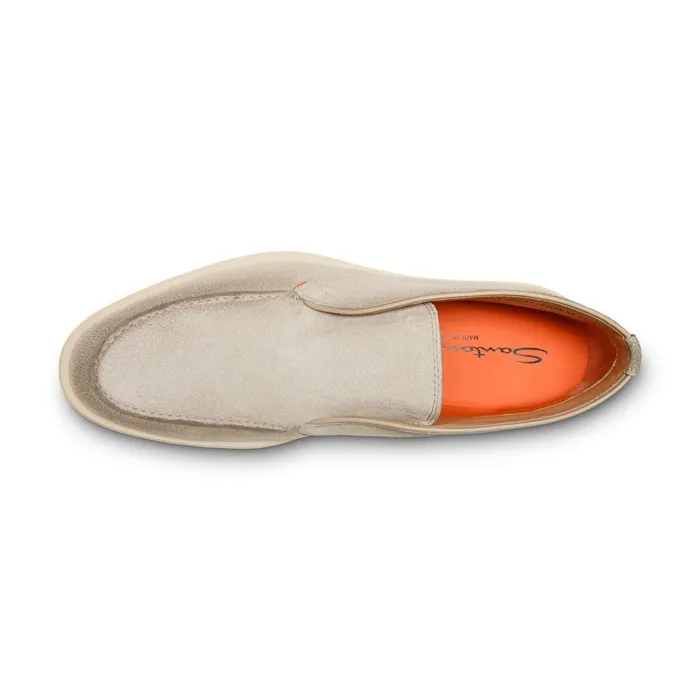 Men Beige Suede Desert Boot Santoni Boots