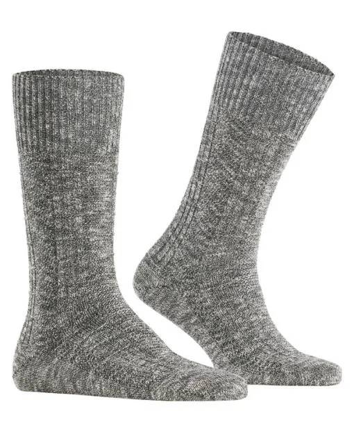 Men Carved Pile Men Socks Black FALKE Socks