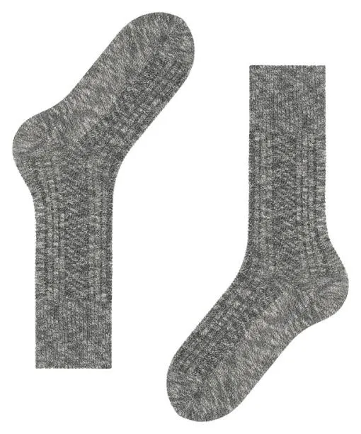 Men Carved Pile Men Socks Black FALKE Socks
