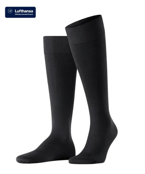 Men Energizing Cotton Men Kneehigh Socks Black FALKE Functionals