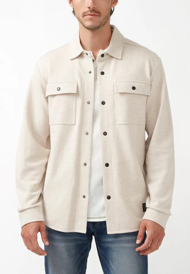 Men Fabion Heather Oatmeal Men039s Shirt Jacket Heather Oatmeal Buffalo David Bitton Jackets Men Fabion Heather Oatmeal Men039s Shirt Jacket Heather Oatmeal Buffalo David Bitton Jackets