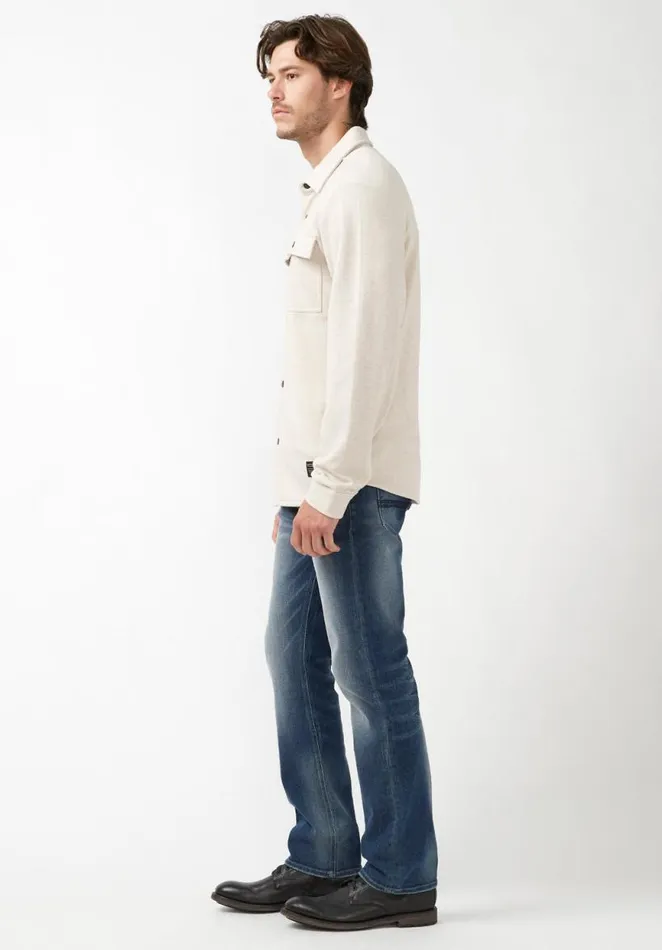 Men Fabion Heather Oatmeal Men039s Shirt Jacket Heather Oatmeal Buffalo David Bitton Jackets