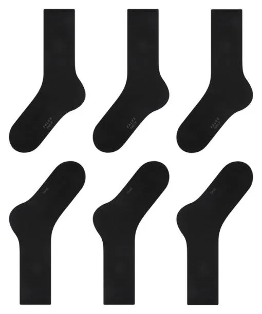 Men Family 3Pack Men Socks Black FALKE Socks