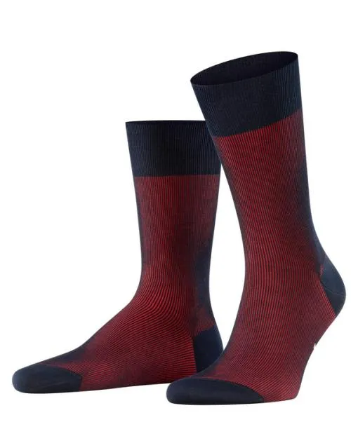 Men Fine Shadow Men Socks Dark Navy FALKE Socks