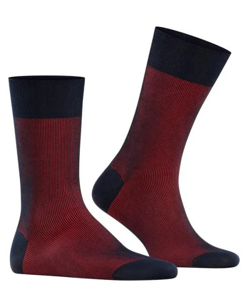 Men Fine Shadow Men Socks Dark Navy FALKE Socks