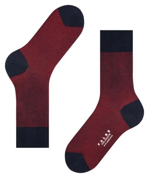 Men Fine Shadow Men Socks Dark Navy FALKE Socks