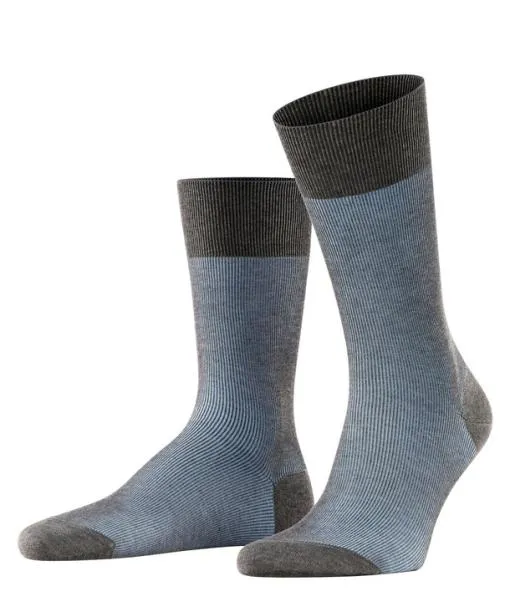 Men Fine Shadow Men Socks Grey FALKE Socks