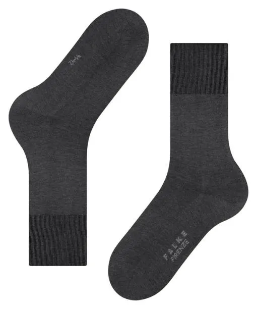 Men Firenze Men Socks Anthracite Mel FALKE Socks