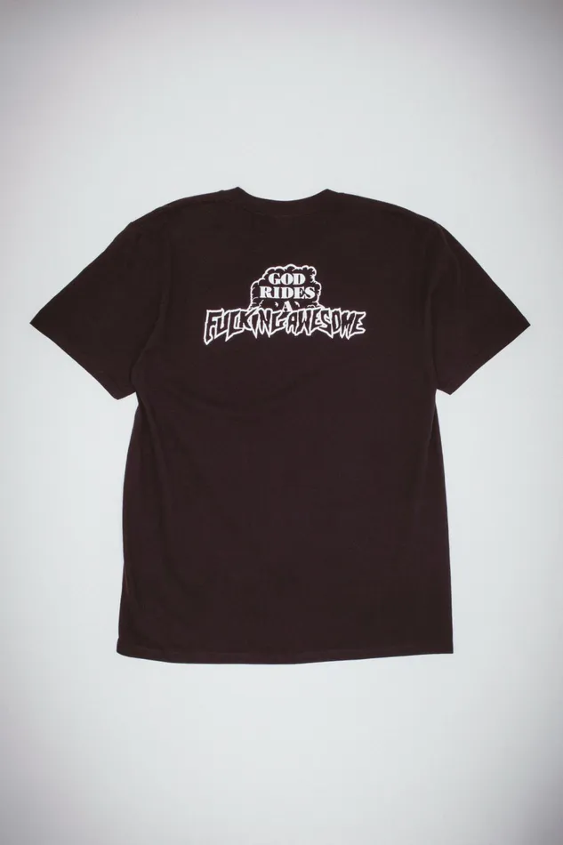 Men God Rides FA Short Sleeve Tee Fucking Awesome Short Sleeve