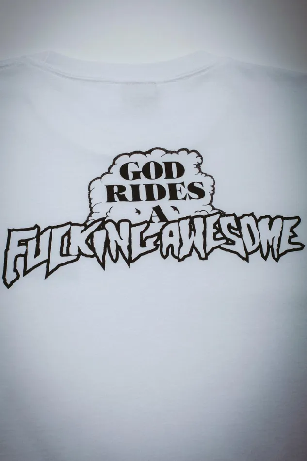 Men God Rides FA Short Sleeve Tee Fucking Awesome Short Sleeve