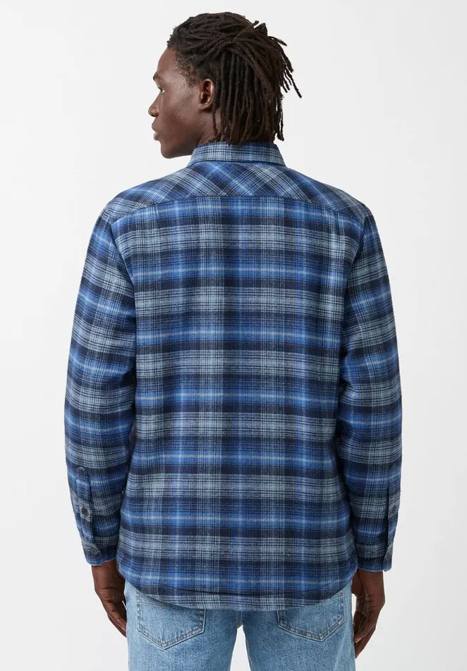 Men Jaral Blue Mens Shirt Jacket Mirage Buffalo David Bitton Jackets