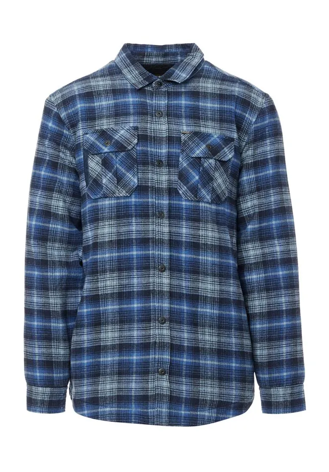 Men Jaral Blue Mens Shirt Jacket Mirage Buffalo David Bitton Jackets