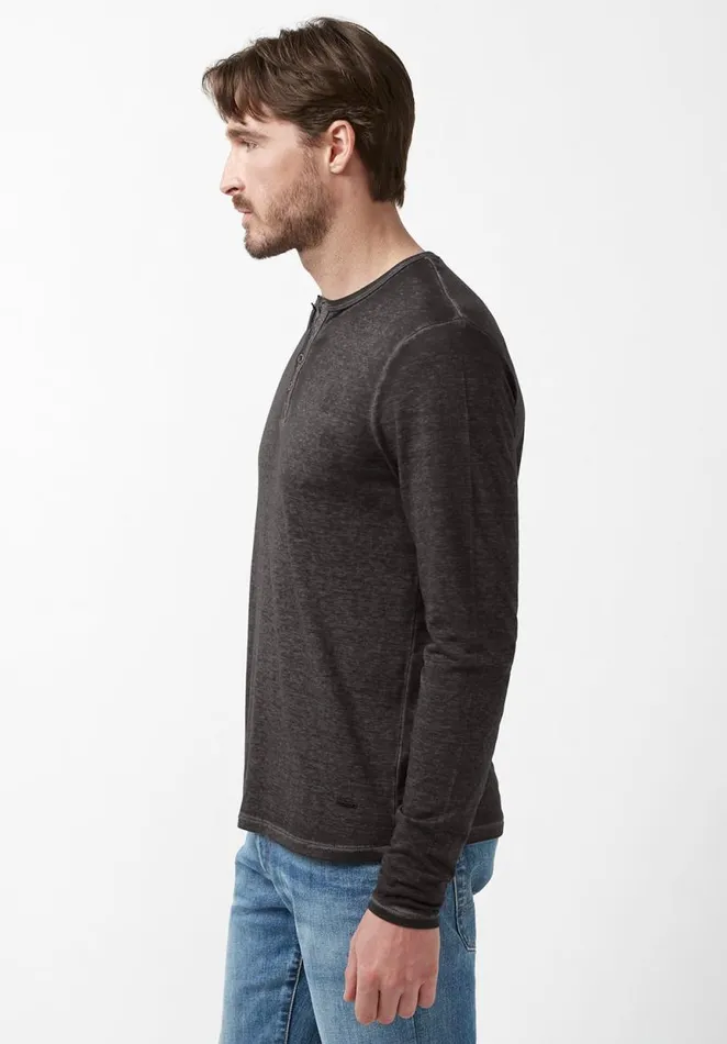 Men Kaduk Black LongSleeve Mens Top Black Buffalo David Bitton Tops and Tees