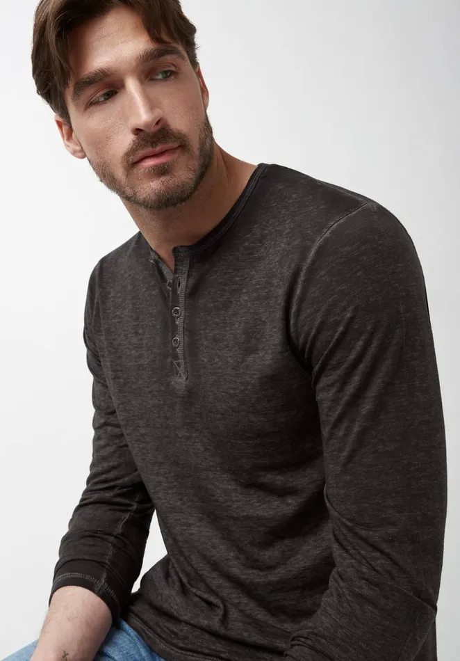Men Kaduk Black LongSleeve Mens Top Black Buffalo David Bitton Tops and Tees
