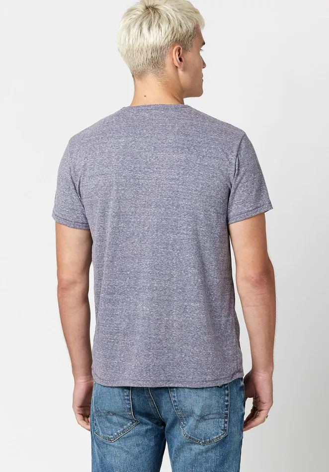 Men Kamir Speckled Knit Henley Verde Buffalo David Bitton Tops and Tees