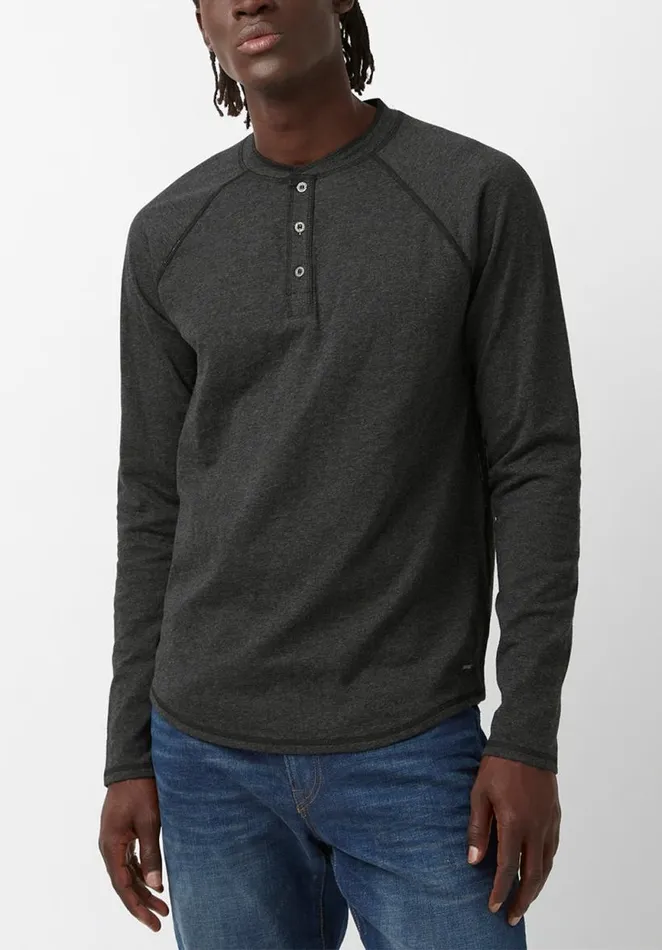Men Kariver Black LongSleeve Mens Top Black Buffalo David Bitton Tops and Tees